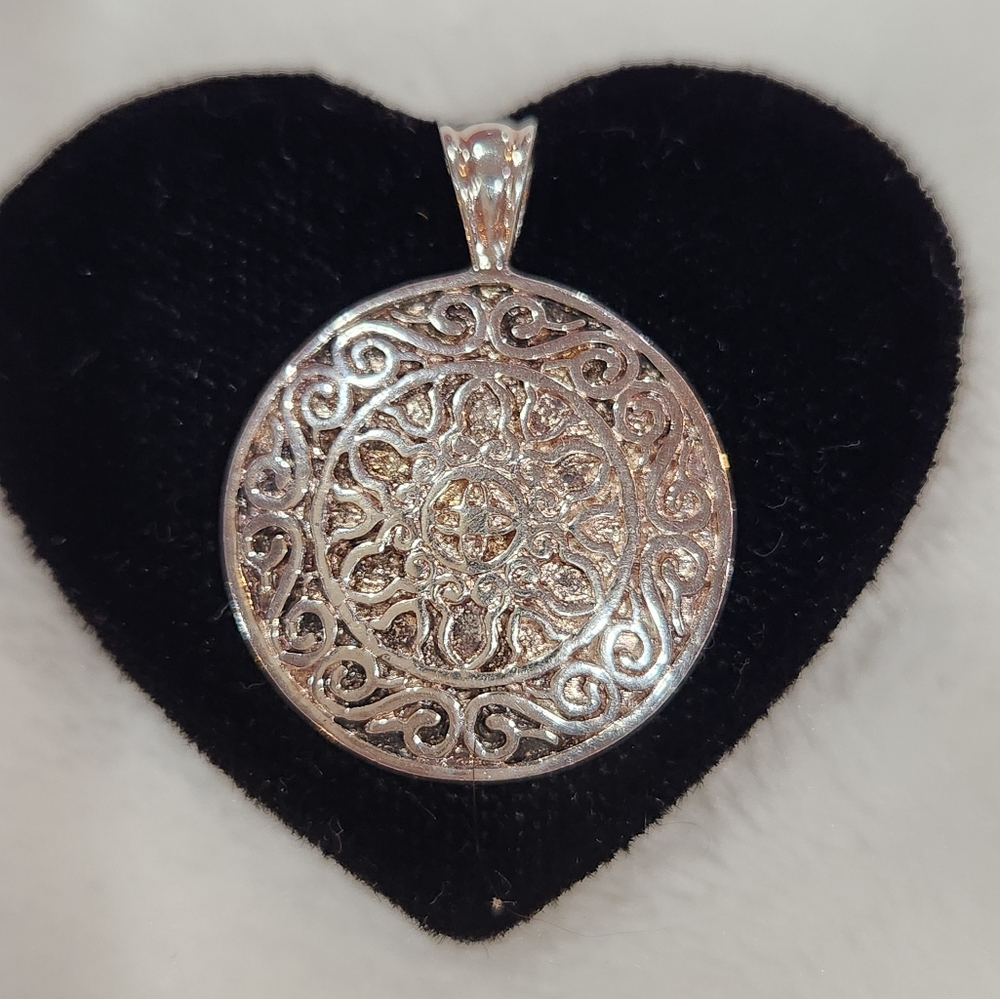 Sterling Silver Round Pendant